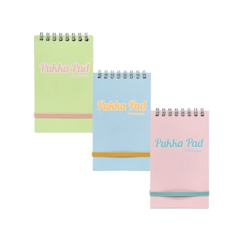 Image of Pukka Pad Pocket Book Ruled 100 Pages A7 Assorted (6 Pack) 2017-PST