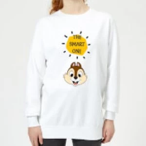 image of Disney Chip 'N' Dale The Smart One Womens Sweatshirt - White