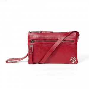 Image of Village England Zennor Cross Body Bag Red