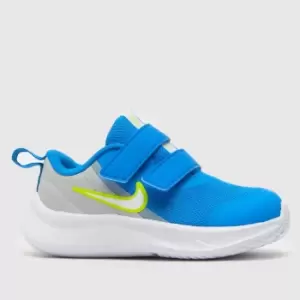 Image of Nike Blue Star Runner 3 Boys Toddler Trainers