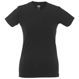 Image of Russell Ladies/Womens Slim Short Sleeve T-Shirt (M) (Black)