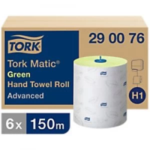 image of Tork Hand Towels H1 Matic Advanced Green 6 Rolls