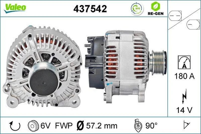 Image of Alternator VALEO 437542