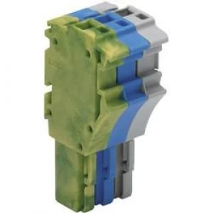 image of WAGO 2022 103000 039 1 Conductor Clip Connector Series 2022 0.25 2.5 mm2 Grey Blue Green yellow