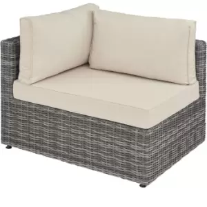 image of Tectake San Domino Modular Rattan Sofa Set - Grey