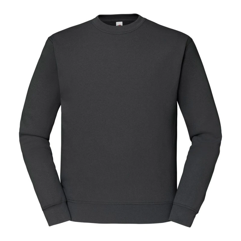 Image of Fruit Of The Loom Fruit of the Loom Men Classic 80 20 Set-in Sweatshirt in Mid Grey Size: Small Mid Grey S Male 5063238613249
