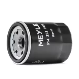 image of MEYLE Oil filter OPEL,FIAT,PEUGEOT 614 322 0000 71736161,1109AE,1109CG Engine oil filter 46751179,71736161,3803268,15400P0H004,152089E000,8943687270