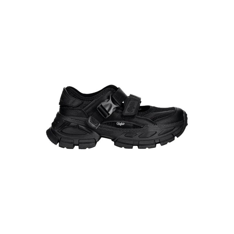 Image of Buffalo Womens wedge sandals Buffalo Saturn Sports Noir Female 37