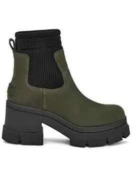 image of UGG Brooklyn Chelsea Ankle Boots - Forest Night, Green, Size 7, Women