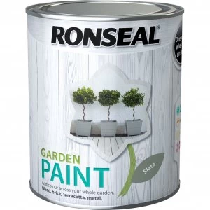 Image of Ronseal General Purpose Garden Paint Slate 750ml
