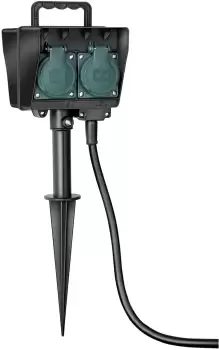 Image of Brennenstuhl 1154440 power extension 1.4 m 4 AC outlet(s) Black, Green