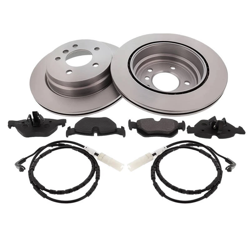 Image of MAPCO 47873 Brake disc and pads set Rear Axle, Brake Disc Type: Vented, incl. wear warning contact, with anti-squeak plate Brake Set,disc brakes (340