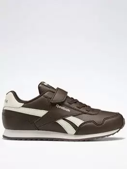 Image of Reebok Royal Classic Jogger 3 1V Shoes, Black/Grey, Size 1.5 Older, Women