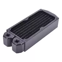 image of Alphacool NexXxoS XT45 Full Copper 160mm Dual Fan Water Cooling Radiator - Black