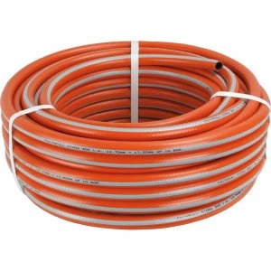 image of Faithfull Prestige Heavy Duty Garden Hose Pipe 1/2" / 12.5mm 15m Grey & Orange