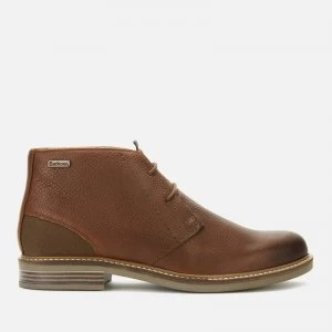 Image of Barbour Mens Readhead Leather Chukka Boots - Dark Brown - UK 10 - Tan