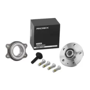 Image of RIDEX Wheel bearing kit Front axle both sides 654W1046 Wheel hub bearing,Wheel bearing AUDI,A4 Avant (8K5, B8),A6 Avant (4G5, 4GD, C7),Q5 (8RB)