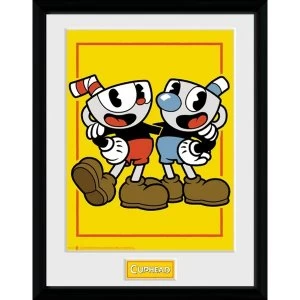 Image of Cuphead Cuphead and Mugman Framed Collector Print
