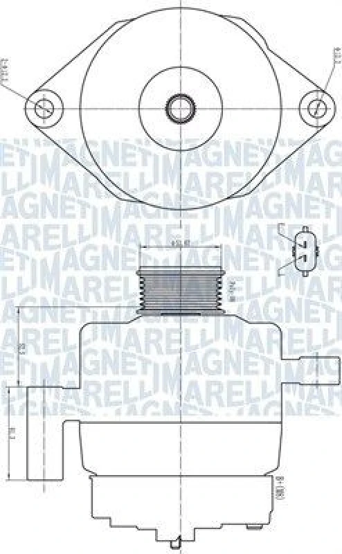 Image of MAGNETI MARELLI Alternator MAGNETI MARELLI 063732181010