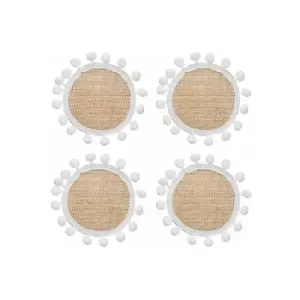 Image of Natural Elements Hessian 15cm Coasters