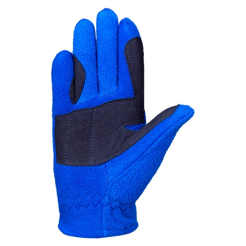 Image of Little Knight Farm Collection Fleece Gloves in Blue Size: Small Blue Unisex S