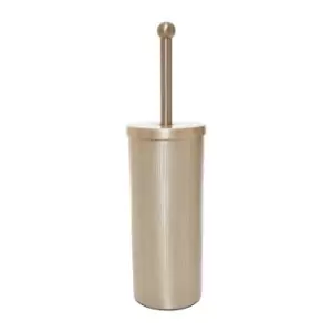 image of Interiors By Ph Champagne Finish Toilet Brush