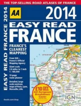 Image of Aa 2014 Easy Read France by Aa Publishing Book