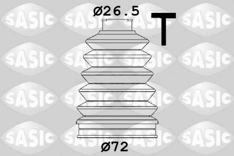 Image of CV boot kit, drive shaft SASIC 1906139