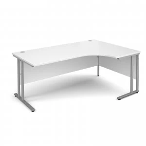 Image of Maestro 25 SL Right Hand Ergonomic Desk 1800mm - Silver Cantilever fra