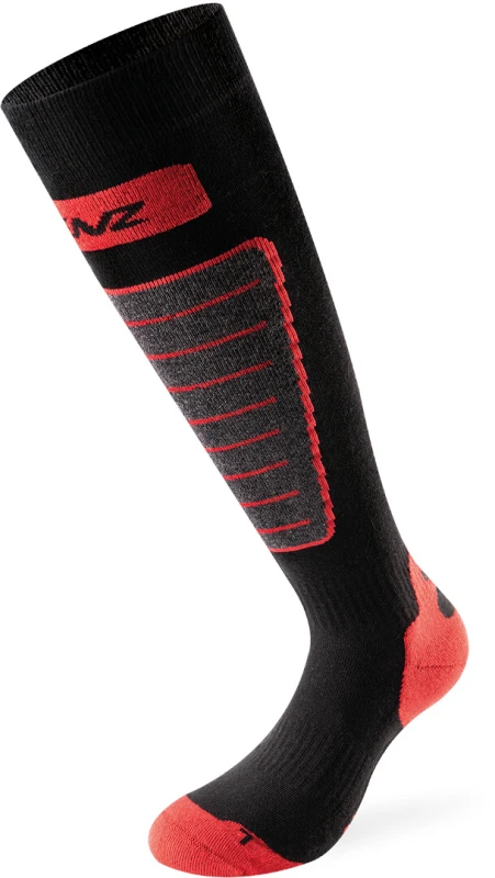 Image of Lenz 1.0 Skiing Socks, black-grey-red, Size 42 - 44 for Men