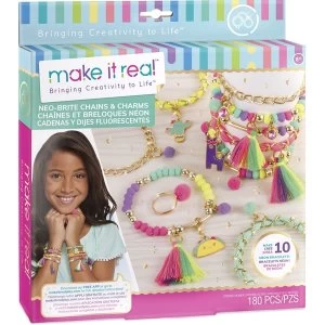 image of Make It Real Neo-Brite Chains & Charms Activity Set