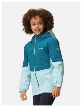 image of Regatta Junior Girls Highton IV Padded Waterproof Jacket - Teal, Green, Size 3-4 Years, Women