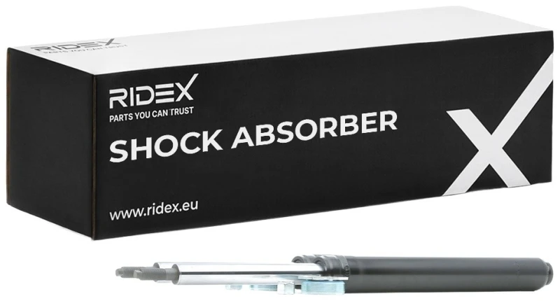 Image of RIDEX 854S18210 Shock absorber Front Axle, Gas Pressure, Twin-Tube, Suspension Strut Insert, Top pin Shock Absorber (854)
