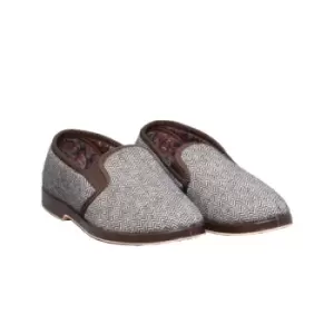 Image of GBS Stafford Mens Twin Gusset Slipper / Mens Slippers (9 UK) (Brown)