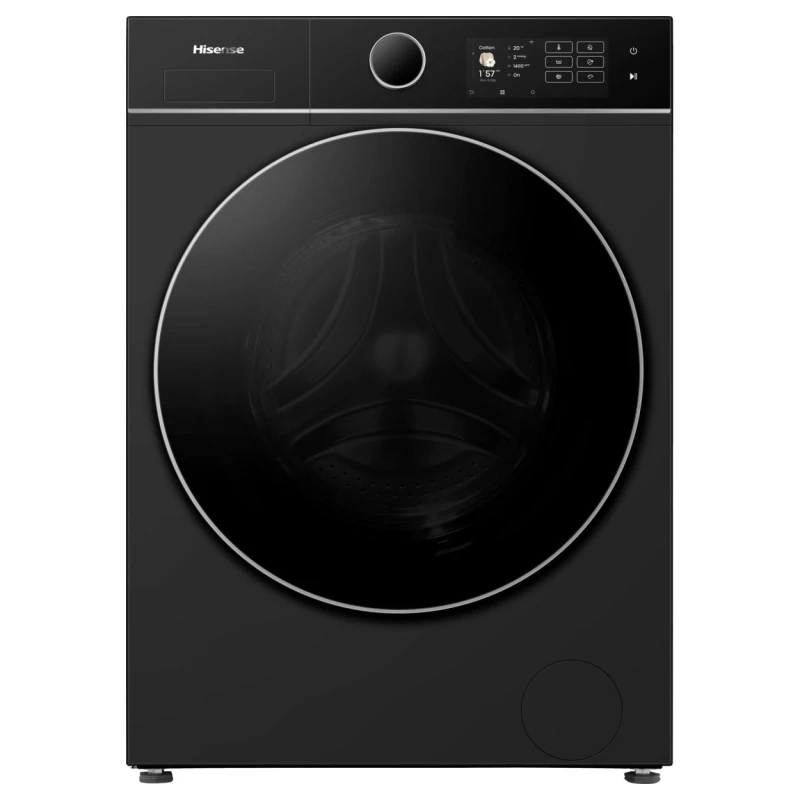 Image of Hisense 5i KitchenFit Series WD5I1045BBQ WiFi Connected 10.5Kg / 6Kg Washer Dryer with 1400 rpm - Black - D Rated [Wash&Dry], A Rated [Wash Only]