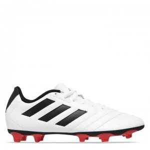 Image of adidas Goletto Firm Ground Football Boots Childrens - White/Solar Red