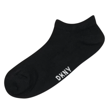 Image of DKNY 3 Pack Trainers Socks - Black