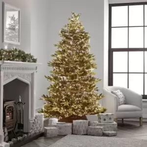 Image of The Winter Workshop - 1000 LED Compact Cluster Lights for 7ft Christmas Tree - Indoor & Outdoor Multi Function Timer Megabrights - Warm White