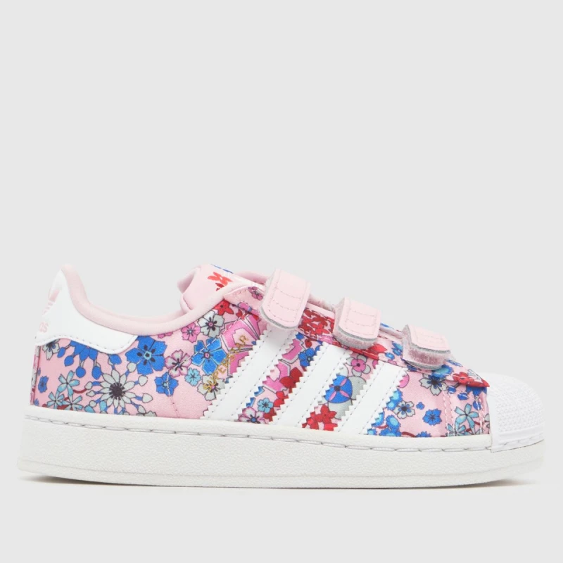 Image of adidas Originals Kids Superstar Superstar Low-Top Trainers Pink/White female C13 (31.5)