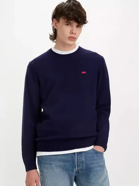 Image of Levis Original Housemark Sweater - Mens - XL - Blue