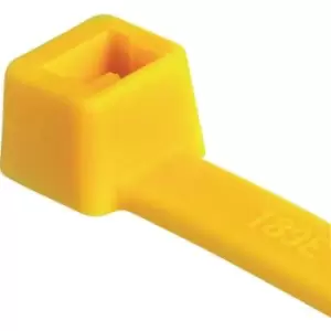 Image of HellermannTyton 116-15014 T150R Cable tie Yellow 100 pc(s)