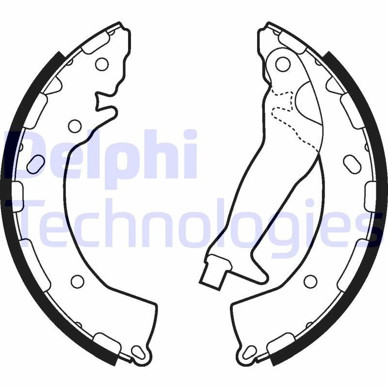 Image of DELPHI Brake Shoe Set DELPHI LS2010