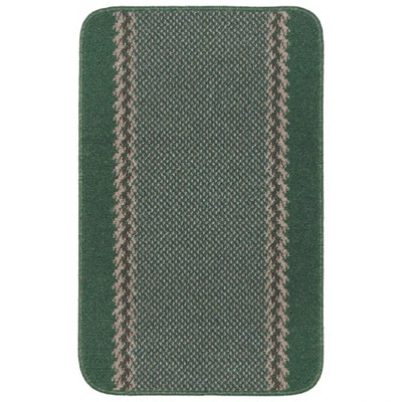Image of The Rugs Washable Designer Rugs & Mats Lined Bordered Design In Green 116Gr