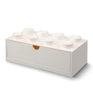 image of LEGO Storage Desk Drawer 8 - White