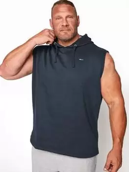 Image of BadRhino Essential Sleeveless Hoodie - Navy, Size 2XL, Men