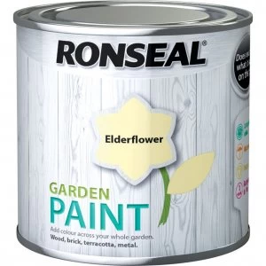 Image of Ronseal General Purpose Garden Paint Elderflower 250ml