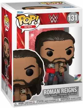 image of WWE Roman Reigns vinyl figurine no. 131 Funko Pop! multicolor