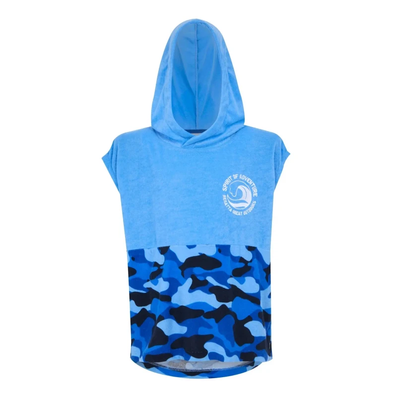 Image of Poncho child Regatta Towel Robe II Bleu Male 3/5 ans