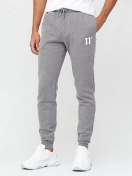 image of 11 Degrees Core Joggers Regular Fit, Charcoal Marl Size M Men