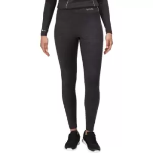 image of Regatta Womens Holeen Moisture Wicking Winter Leggings 12R - Waist 29' (74cm), Inside Leg 31